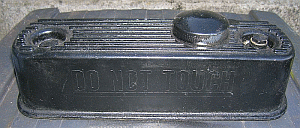 black rocker cover