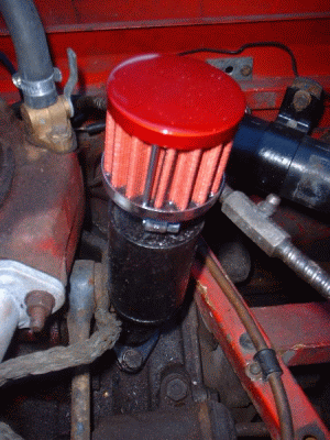Oil breather filter