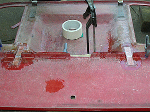 engine cover being joined