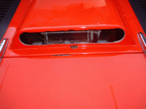 engine cover with hole