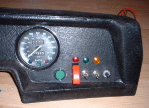 Front of dash close up of switches