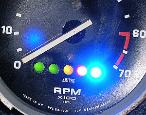 LEDs lit