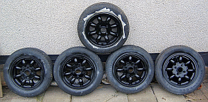 wheels in black