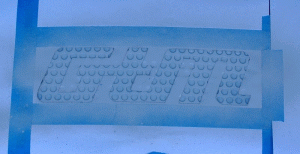 stencil in primer