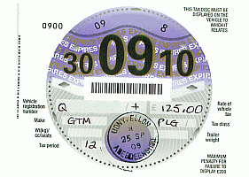 tax disk