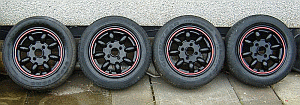 wheels with lacquer