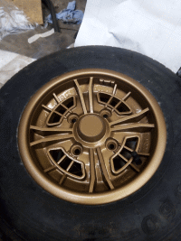 wheels in bronze